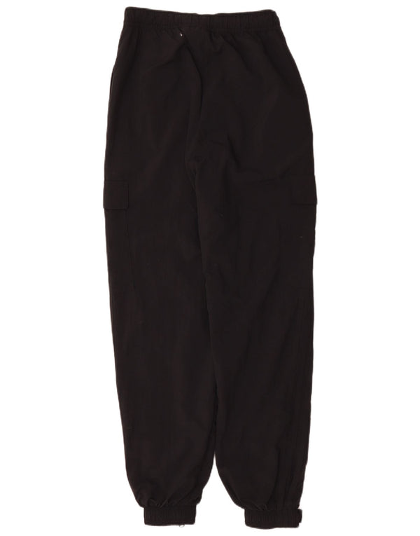 Adidas Womens Loose Fit Cargo Calças de treino Joggers UK 6 XS Preto