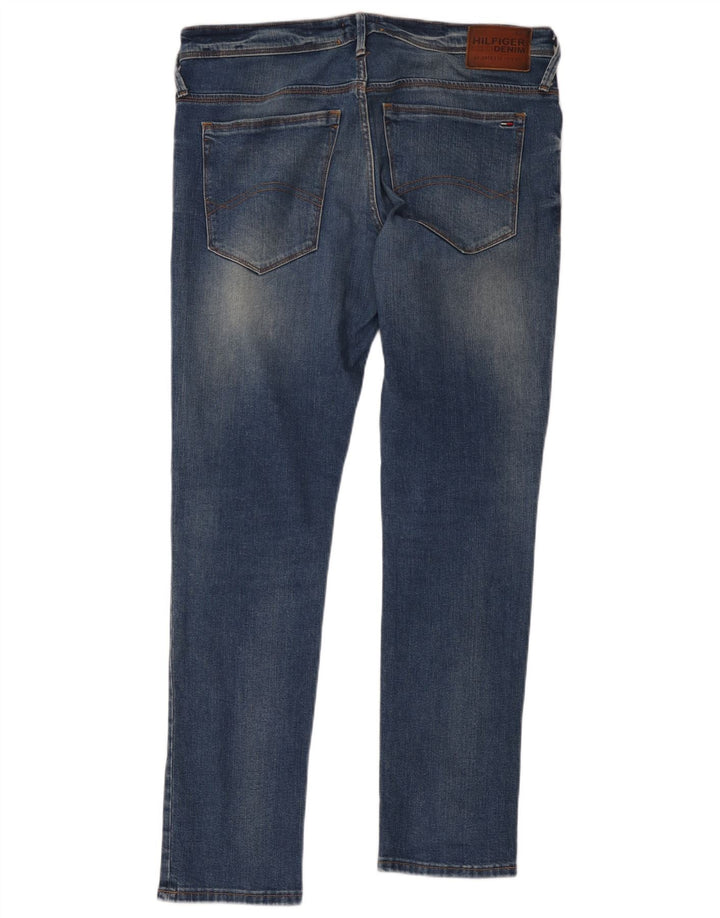 Tommy Hilfiger Masculino Slim Jeans W34 L32 Azul Algodão