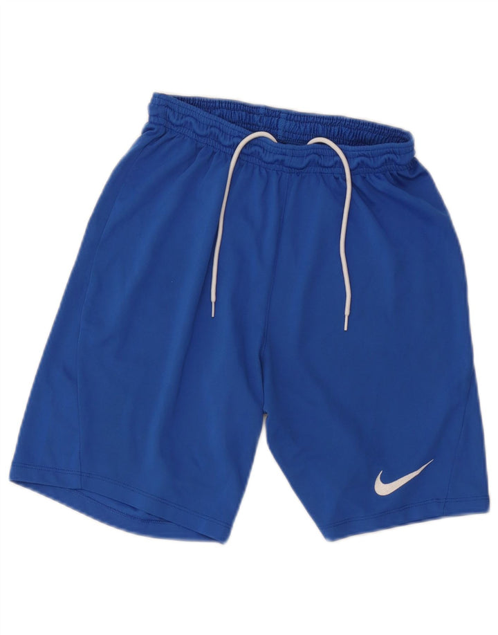 Shorts esportivos masculinos Nike pequeno azul poliéster