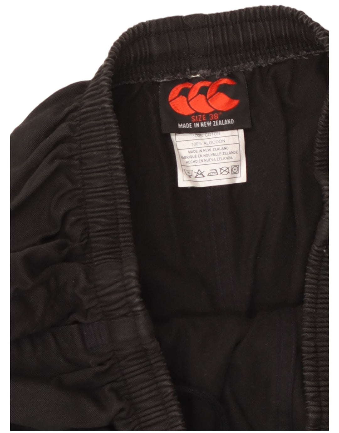 Shorts esportivos masculinos CANTERBURY XL algodão preto