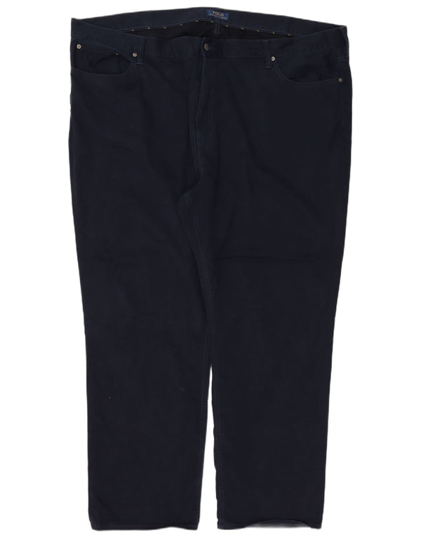 Polo Ralph Lauren Calça masculina reta casual W50 L32 algodão azul marinho