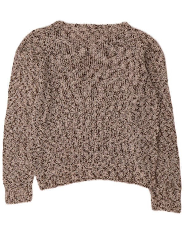 Cerruti 1881 Womens Boat Neck Jumper Sweater IT 42 Medium Grey Flecked