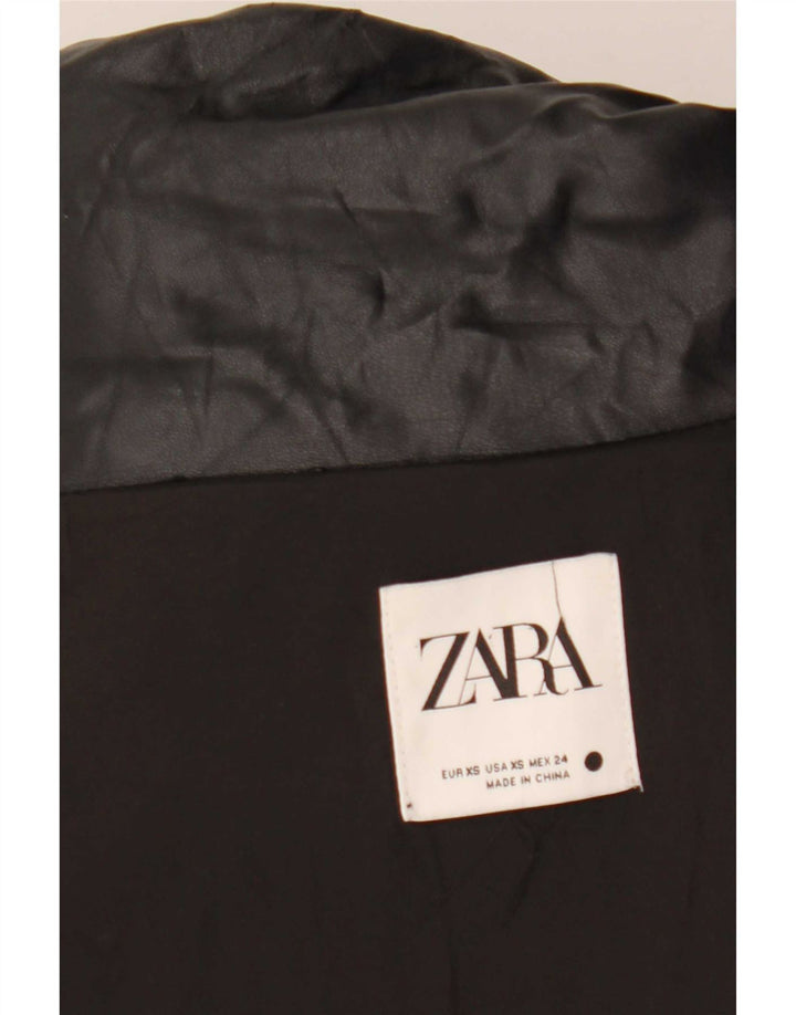 Jaqueta acolchoada oversized feminina Zara UK 6 XS preta