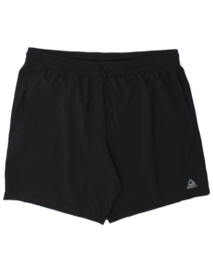 Shorts esportivos masculinos Reebok XL poliéster preto