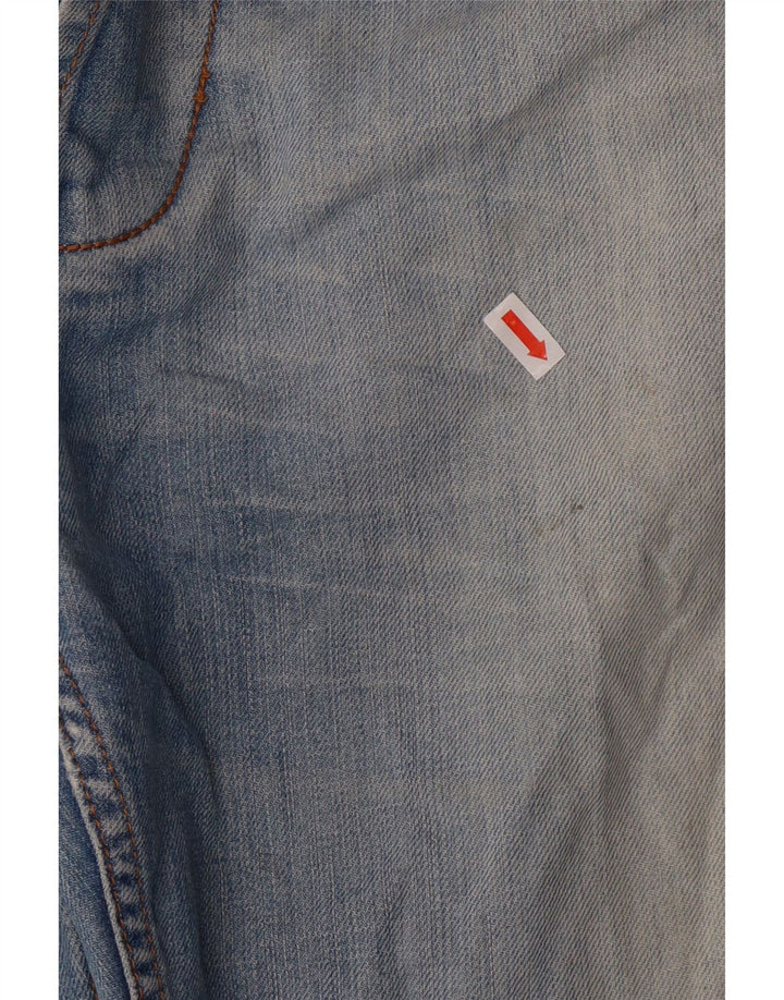 Calça jeans reta masculina Armani W33 L30 algodão azul