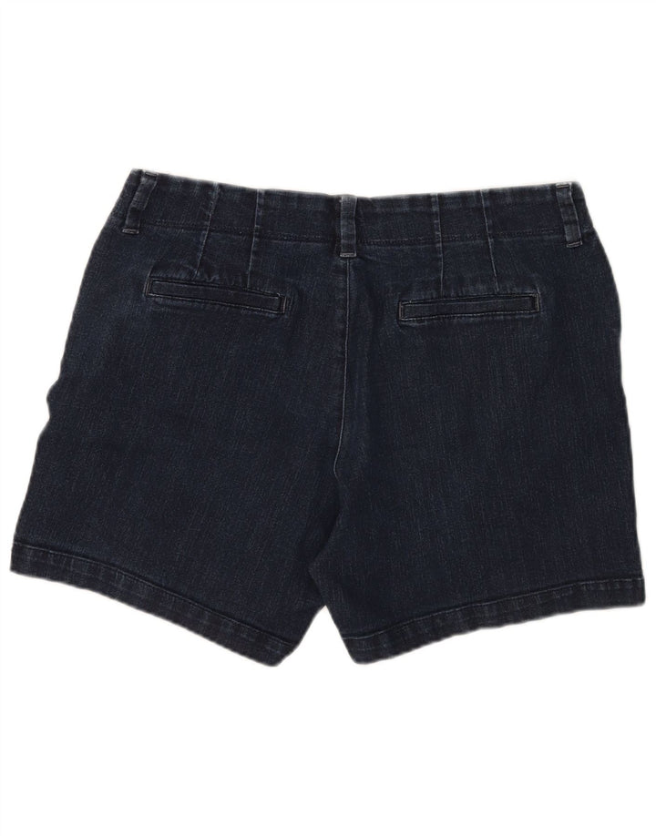 Shorts jeans feminino de cintura média LEE EUA 12 grande W34 algodão azul marinho