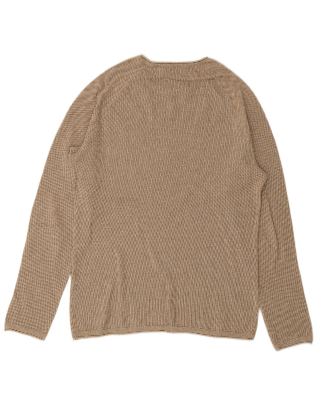 Suéter masculino Jack & Jones com gola canoa pequeno bege