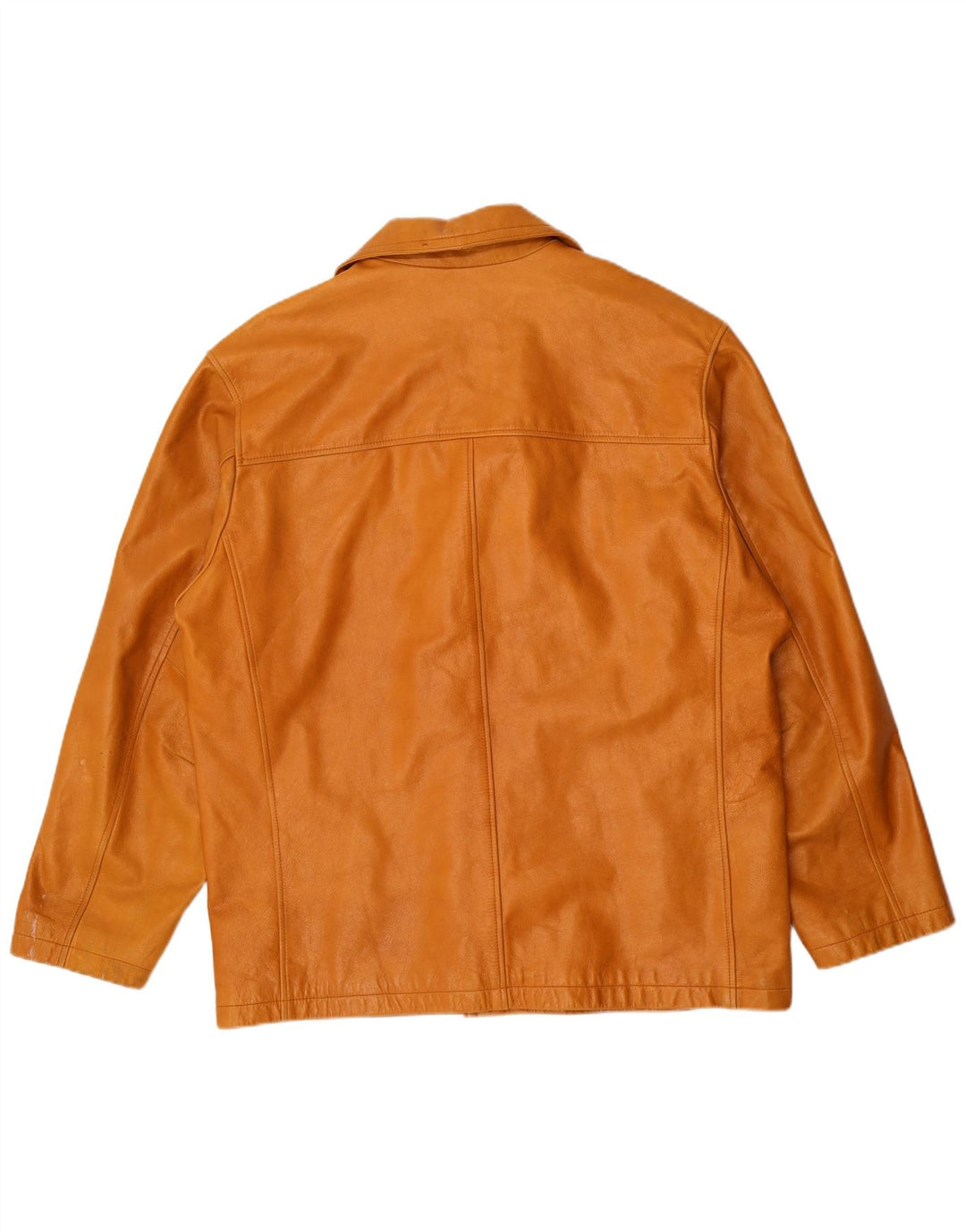 Jaqueta de couro masculina Steve Madden Reino Unido 42 XL couro bege