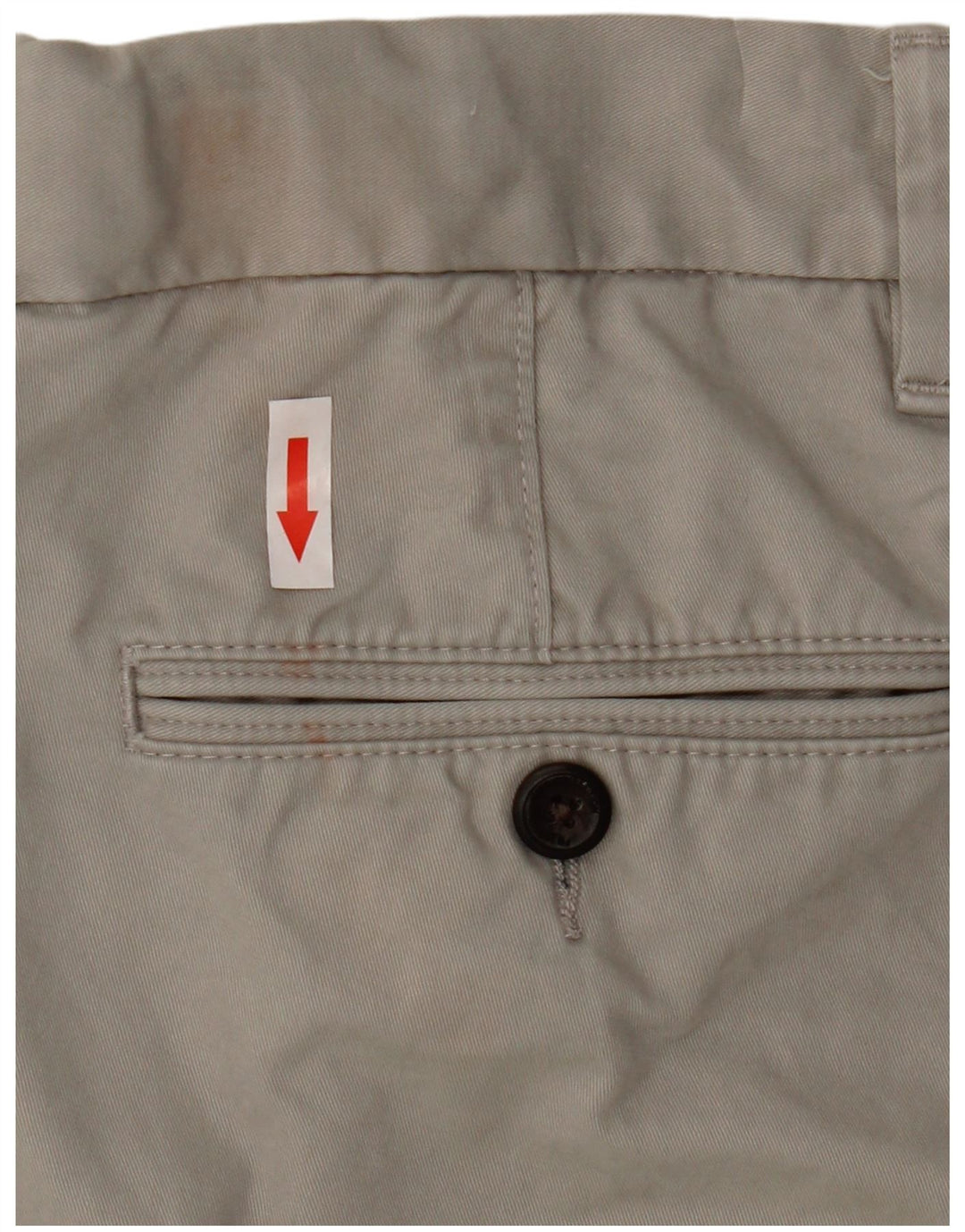 Shorts chino masculino Marks & Spencer W34 grande algodão cinza