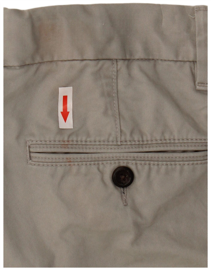 Shorts chino masculino Marks & Spencer W34 grande algodão cinza