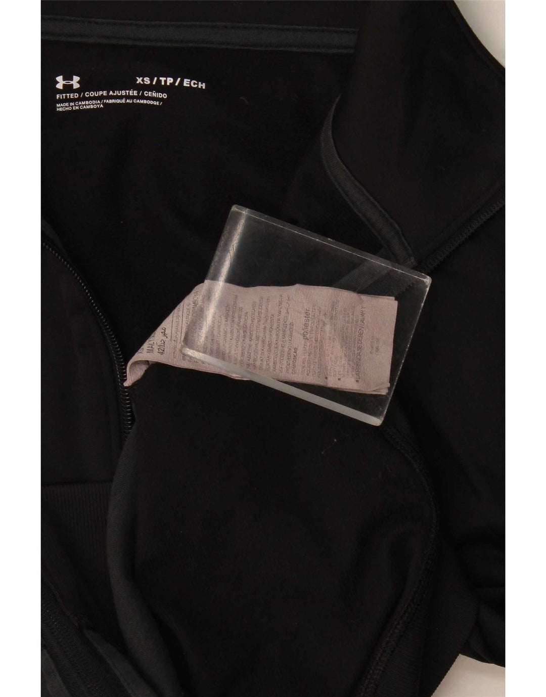Under Armour Mens Treino Top Jacket XS Preto Colourblock Poliéster
