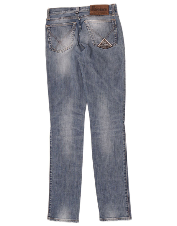 Calça jeans feminina Roy Rogers IT 41 pequena W27 L32 azul algodão