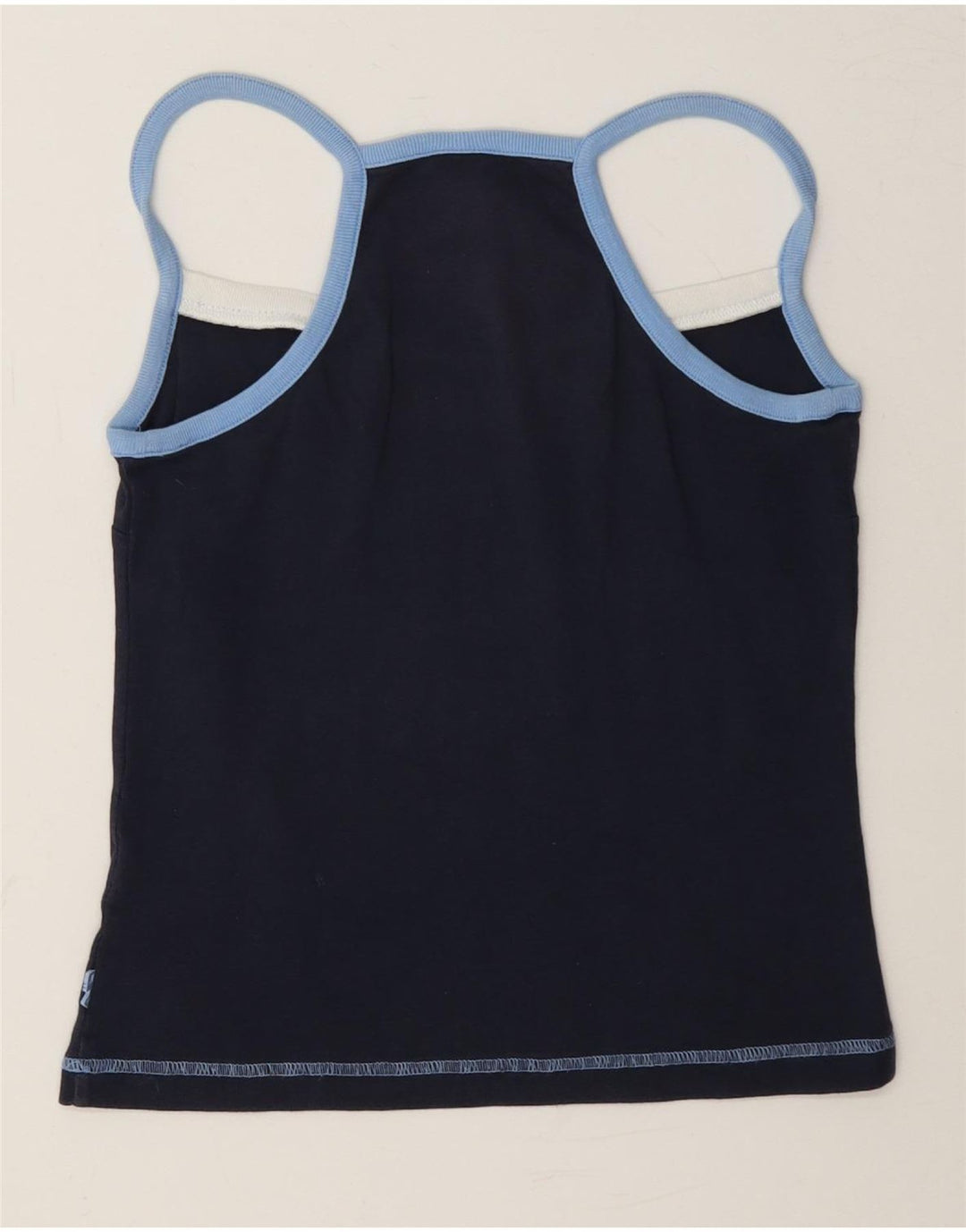 Fila Womens Cami Top UK 12 Médio Algodão Azul Marinho