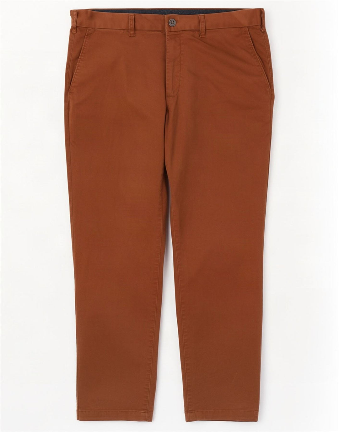 Calça chino masculina Marks & Spencer reta regular fit W40 L29 marrom