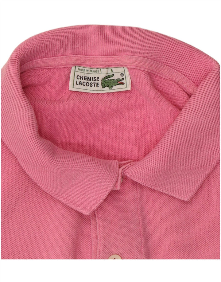 Camisa polo masculina Lacoste tamanho 5 grande rosa