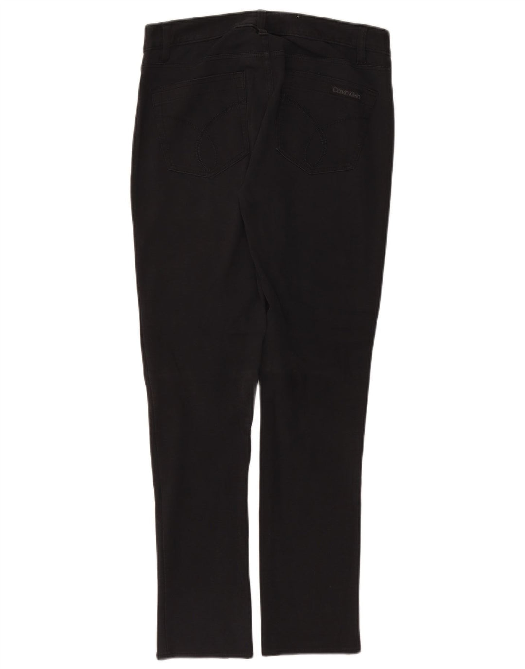 Calça feminina casual CALVIN KLEIN US 6 médio W30 L28 algodão cinza