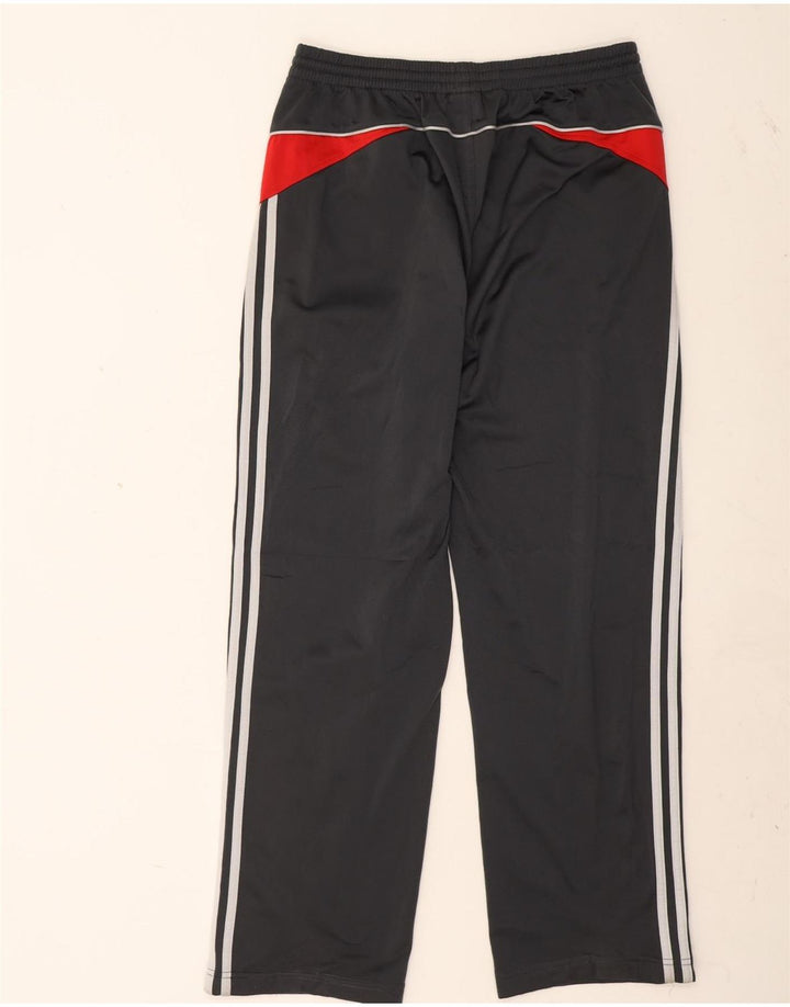 Calça de treino masculina Adidas UK 40/42 cinza médio colorblock poliéster