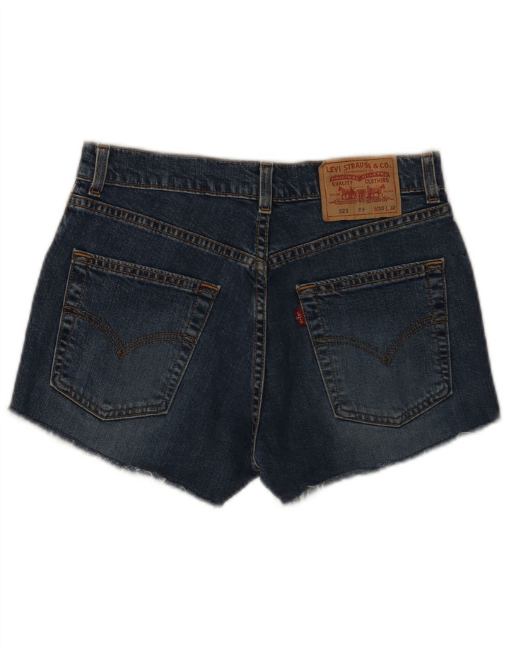 Shorts jeans feminino Levi's 525 W30 algodão azul médio
