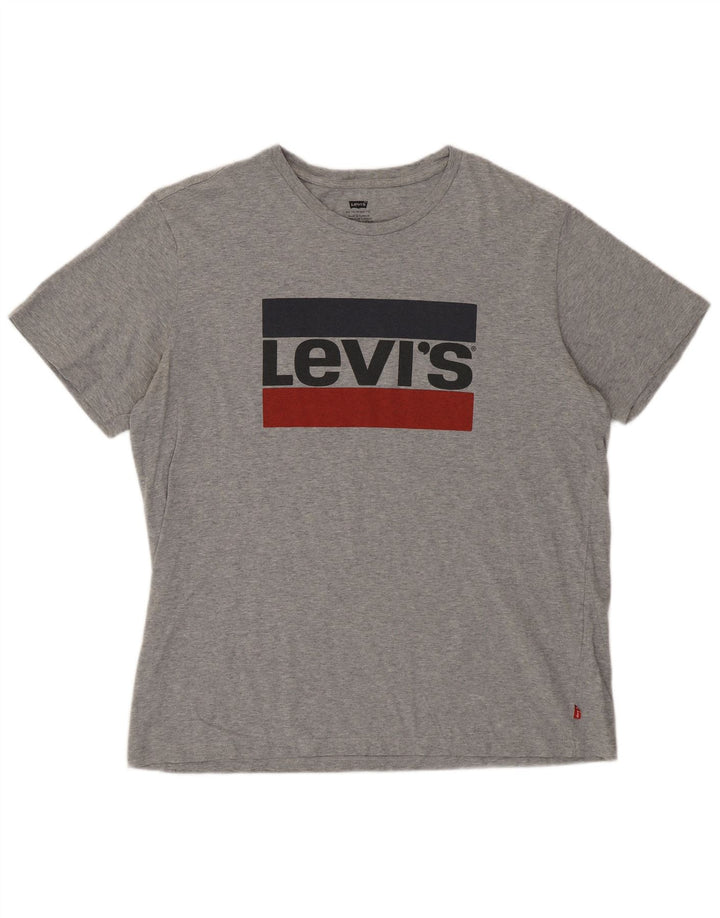 Camiseta gráfica masculina Levi's grande cinza
