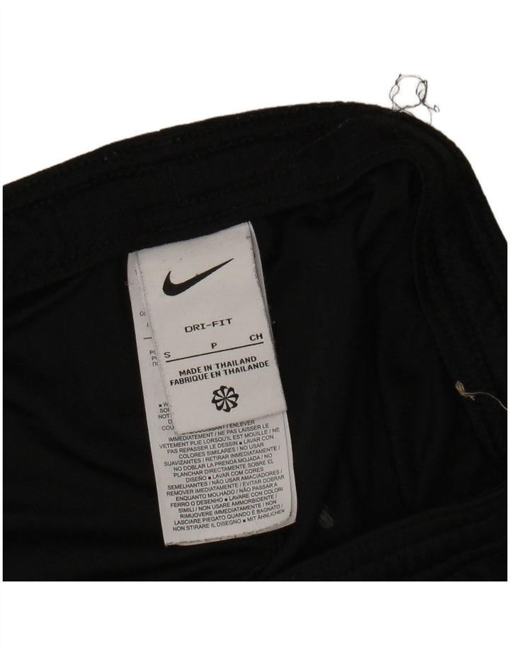 Shorts esportivos masculinos Nike Dri Fit pequenos pretos em poliéster colorblock