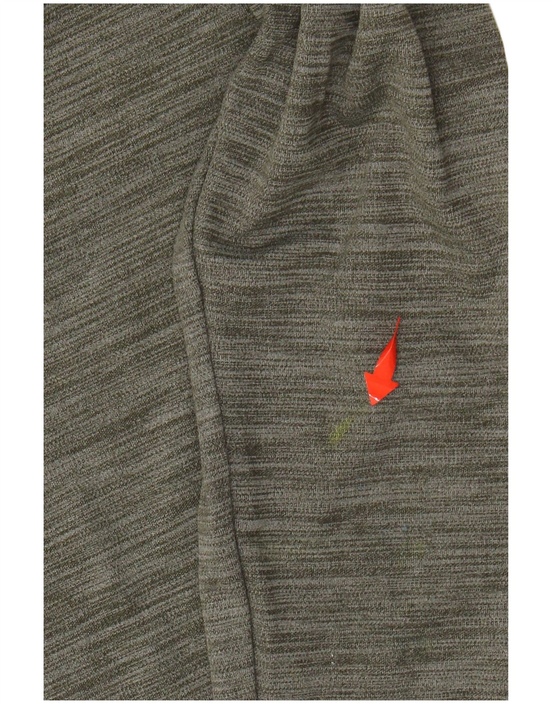 NIKE Womens Dri Fit Hoodie Jumper UK 6 XS Khaki Flecked Poliéster