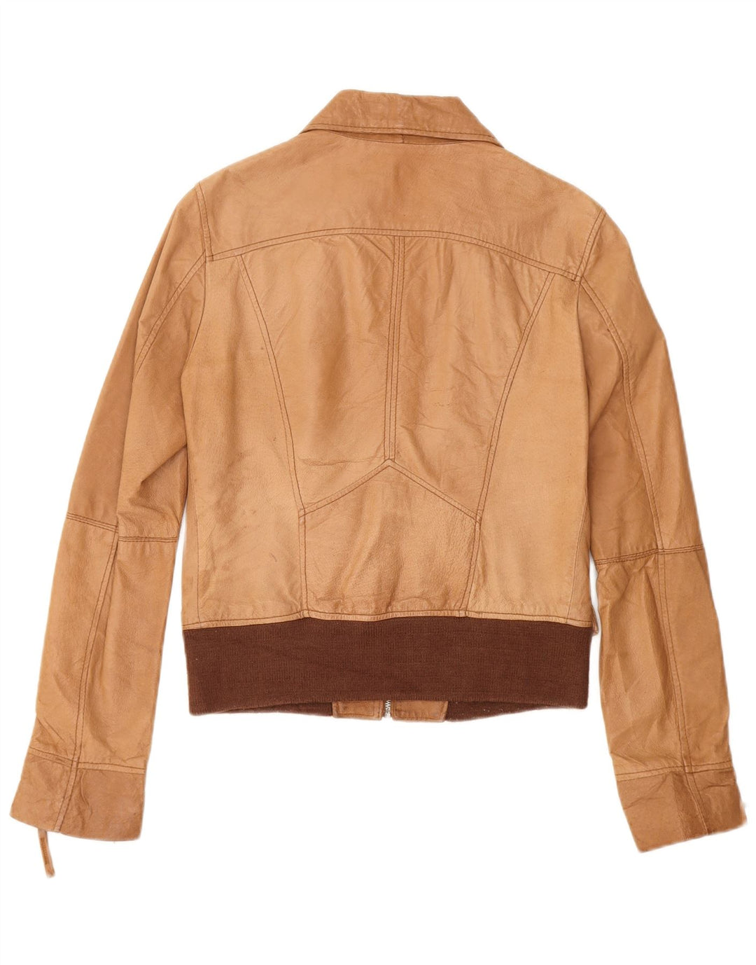 Jaqueta feminina de couro bomber BATA IT 46 grande couro marrom