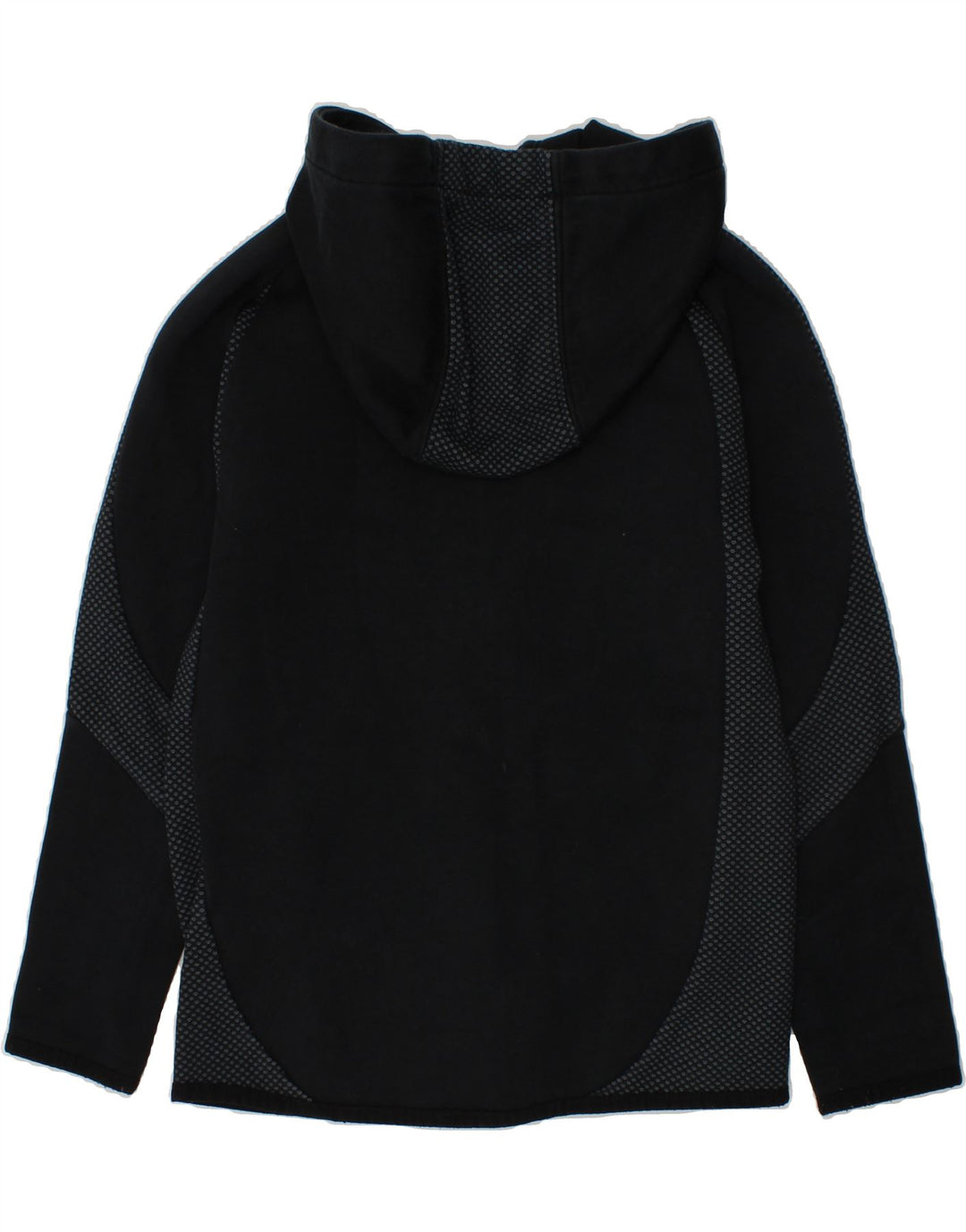 PUMA Girls Zip Hoodie Sweater 7-8 Years Black Spotted Cotton Vintage Puma and Second-Hand Puma from Messina Hembry 
