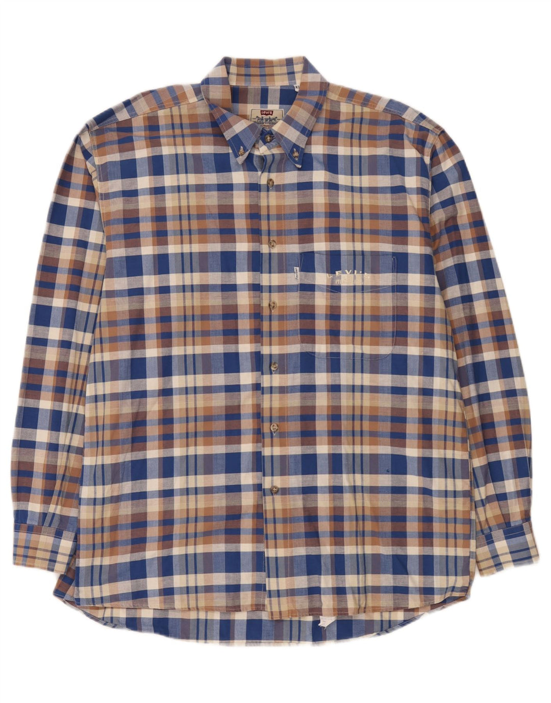 Camisa masculina Levi's XL xadrez azul