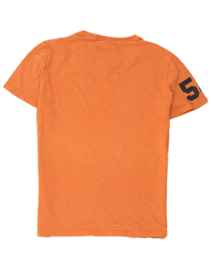 Superdry Mens Graphic T-Shirt Top Médio Algodão Laranja