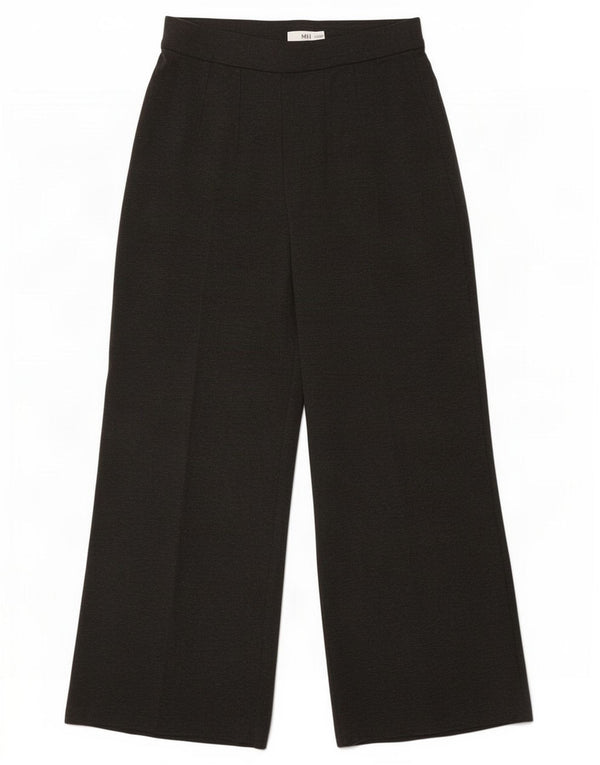 Calça casual feminina de perna larga Marks & Spencer Reino Unido 12 médio W28 L27 cinza