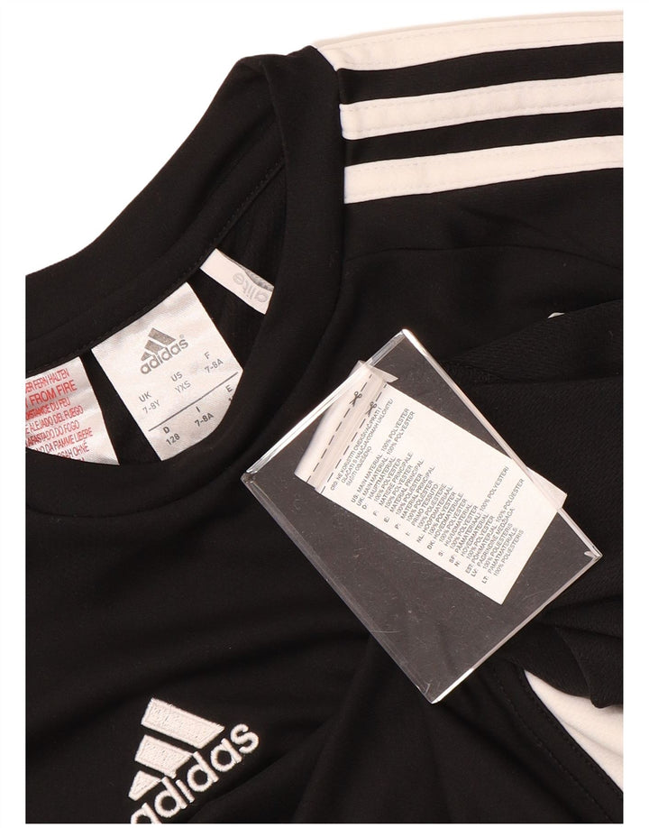 Camiseta Adidas Menino Climalite Graphic 7-8 Anos Preto Poliéster