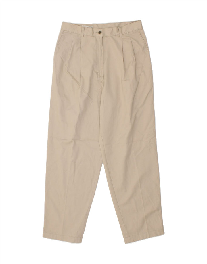 L.L.BEAN Womens Pegged Chino Trousers US 12 Large W30 L30 Beige Cotton Vintage L.L.Bean and Second-Hand L.L.Bean from Messina Hembry 