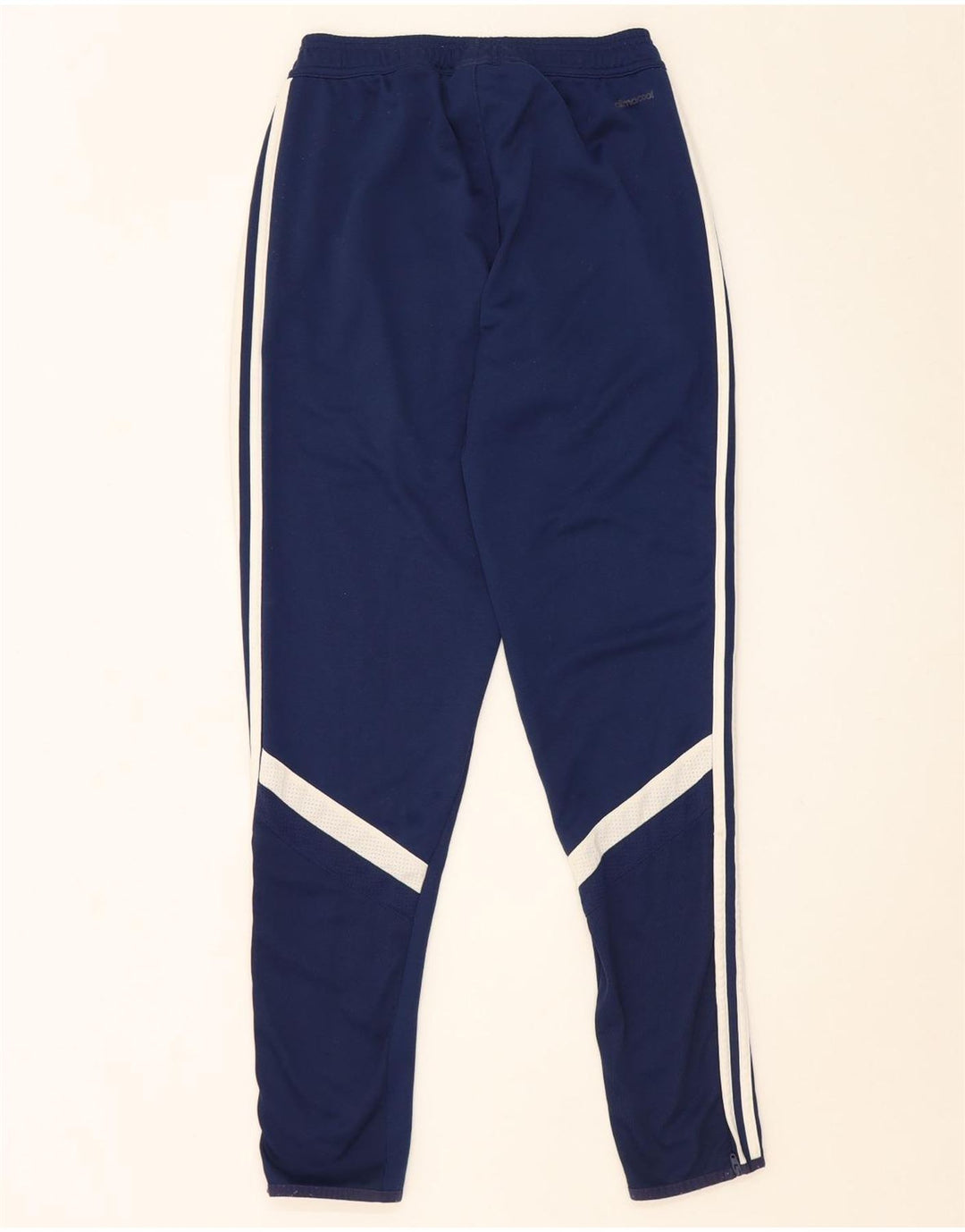 Calça de treino masculina ADIDAS Climacool pequena azul marinho colorblock