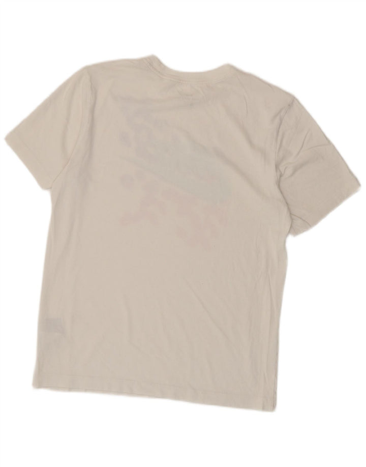 Camiseta gráfica masculina NIKE XS algodão branco