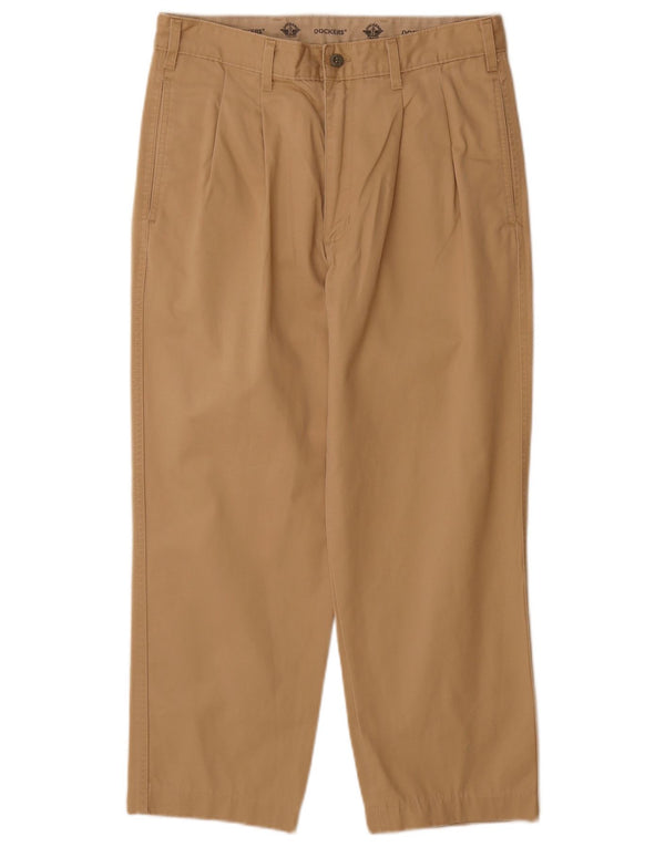 Calça Chino Masculina Dockers Pegged W32 L28 Algodão Bege