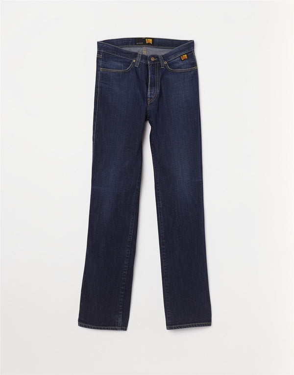 Calça jeans reta feminina Roy Rogers W29 L31 algodão azul