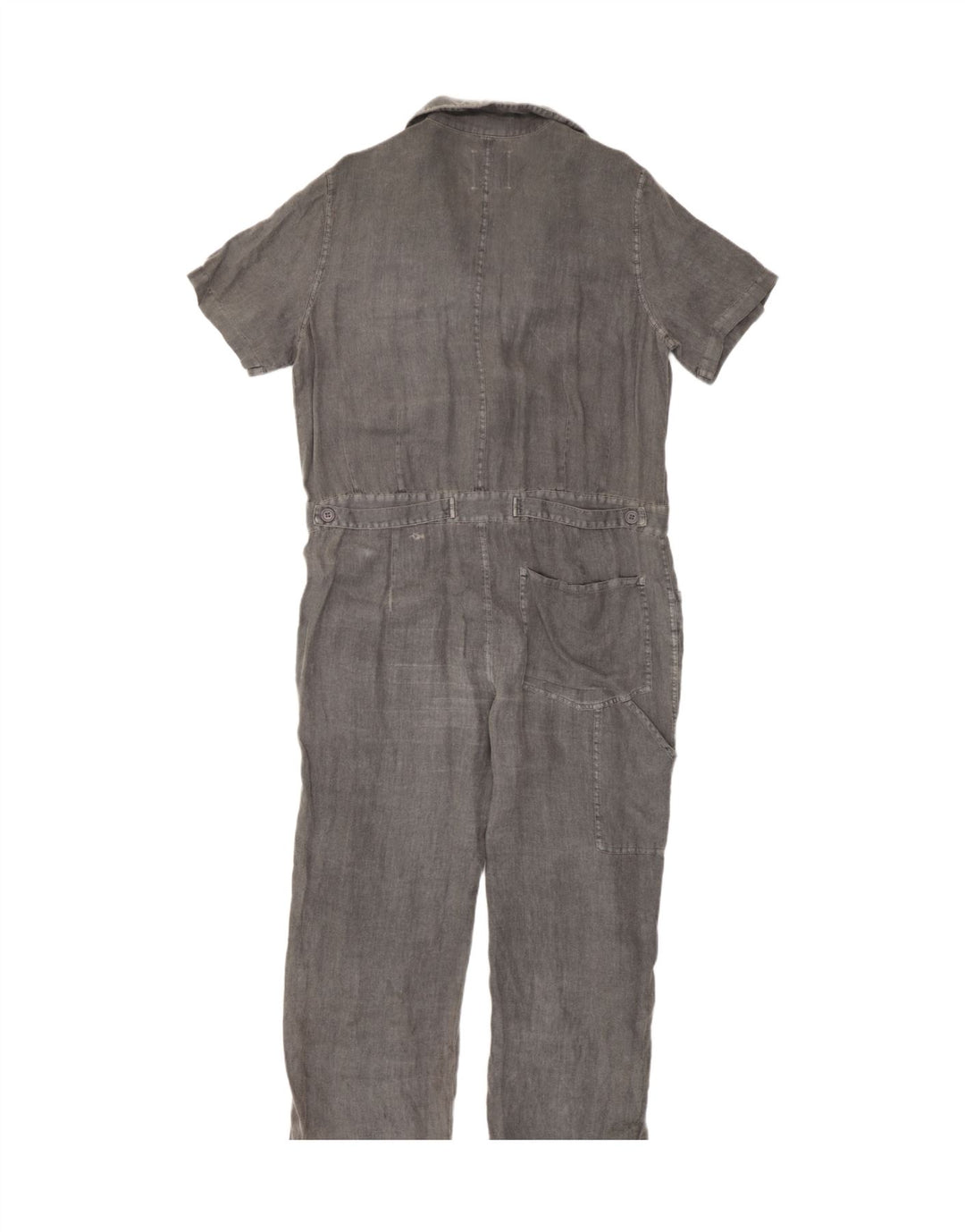 Macacão feminino Zara Oversized UK 14 linho cinza médio