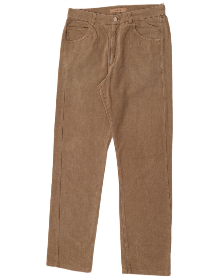 Jeans retos masculinos Avirex W31 L32 algodão bege