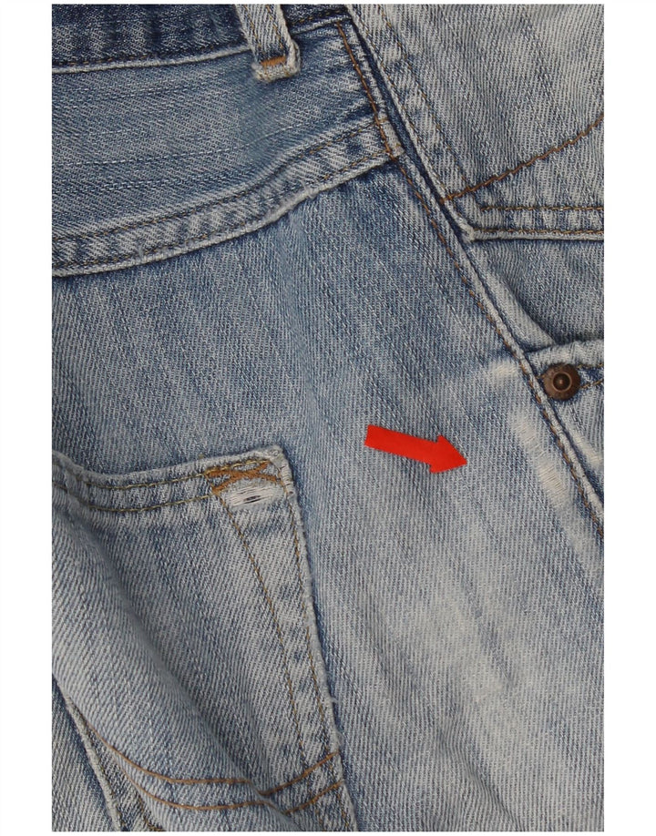 Bermuda jeans masculina Lee W34 grande algodão azul