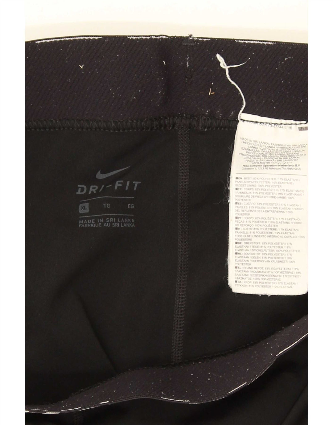 Leggings Nike Dri Fit Capri UK 18 XL Preto Poliéster