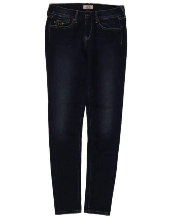 PEPE Jeans Feminino Slim Regular Skinny W27 L30 Azul Marinho Algodão