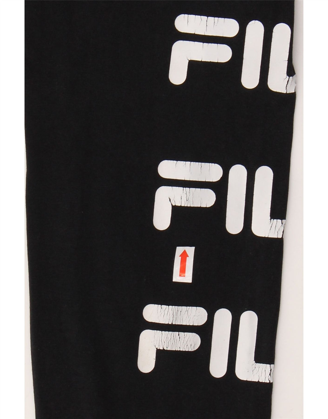 Leggings femininos FILA Graphic UK 10 pequeno algodão preto