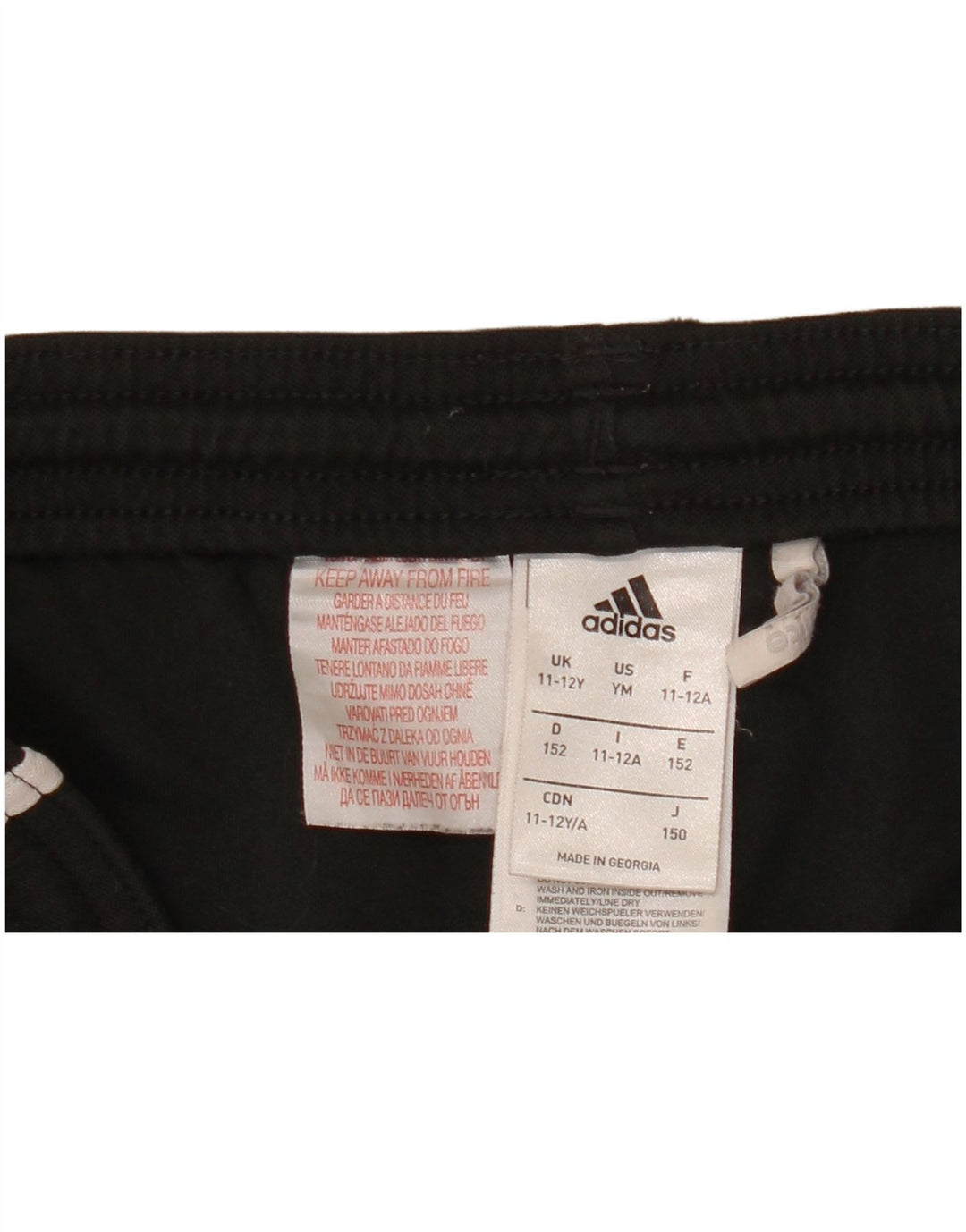 Shorts esportivos Adidas Boys Climalite 11-12 anos preto poliéster
