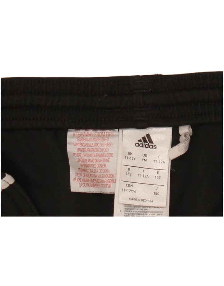 Shorts esportivos Adidas Boys Climalite 11-12 anos preto poliéster
