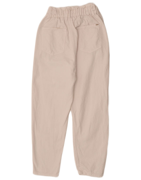 Zara Jeans Cônicos Femininos EU 36 XS W26 L25 Algodão Branco