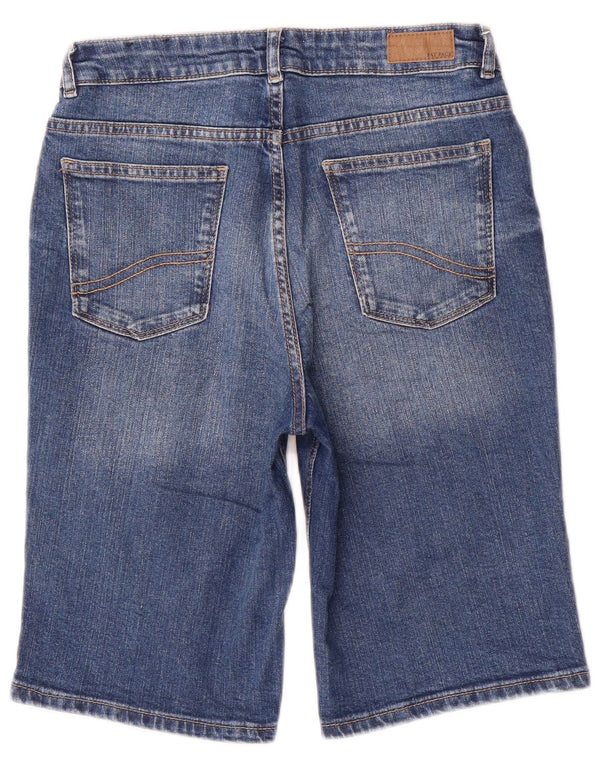Shorts jeans feminino Fat Face UK 10 pequeno W28 algodão azul