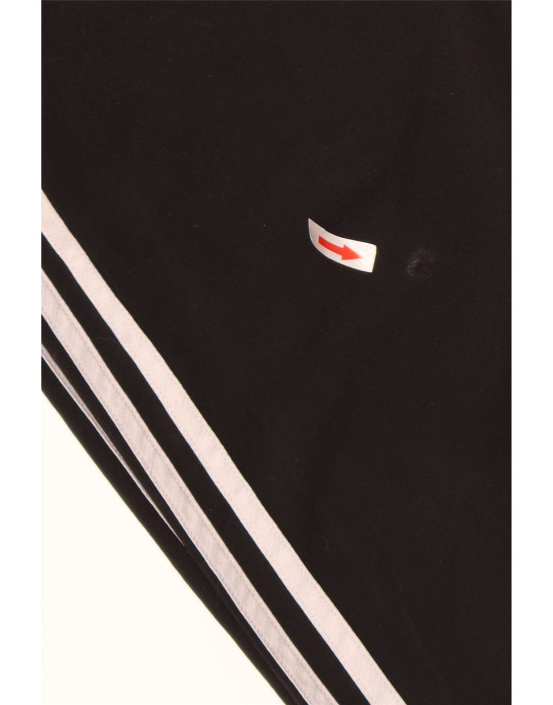 Calças de treino masculinas Adidas UK 38/40 poliéster preto médio
