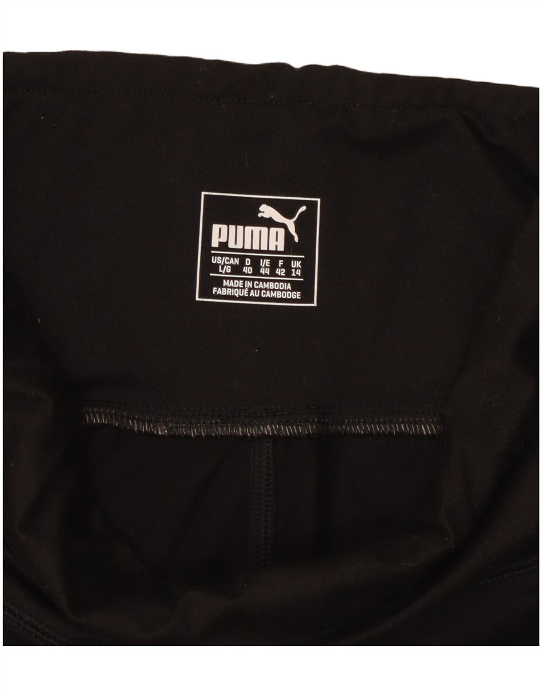 Leggings femininas PUMA UK 14 médio preto colorblock