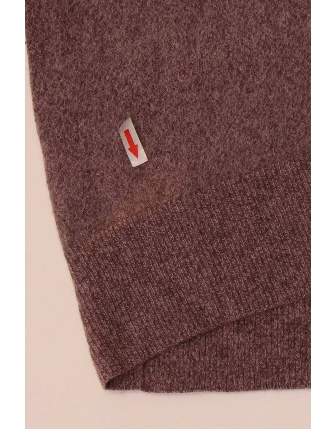 Suéter feminino Massimo Dutti com gola redonda Reino Unido 8 lã cinza pequena