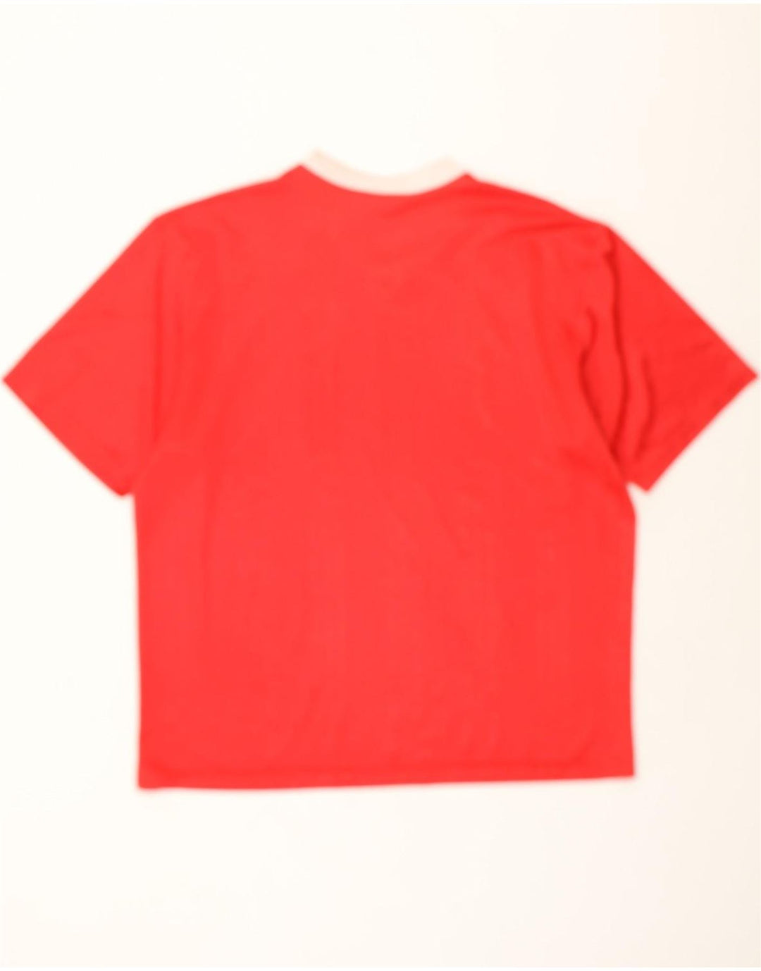ADIDAS Mens Graphic T-Shirt Top XL Vermelho Poliéster